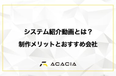 システム紹介動画とは？制作メリットとおすすめ会社