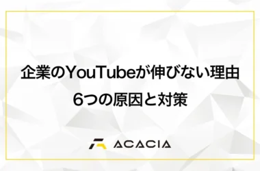 【YouTubeが伸びない】企業のYouTubeが伸びない理由とは？6つの原因と伸ばすための対策をお伝えします