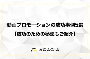 動画プロモーションの成功事例5選【成功のための秘訣もご紹介】